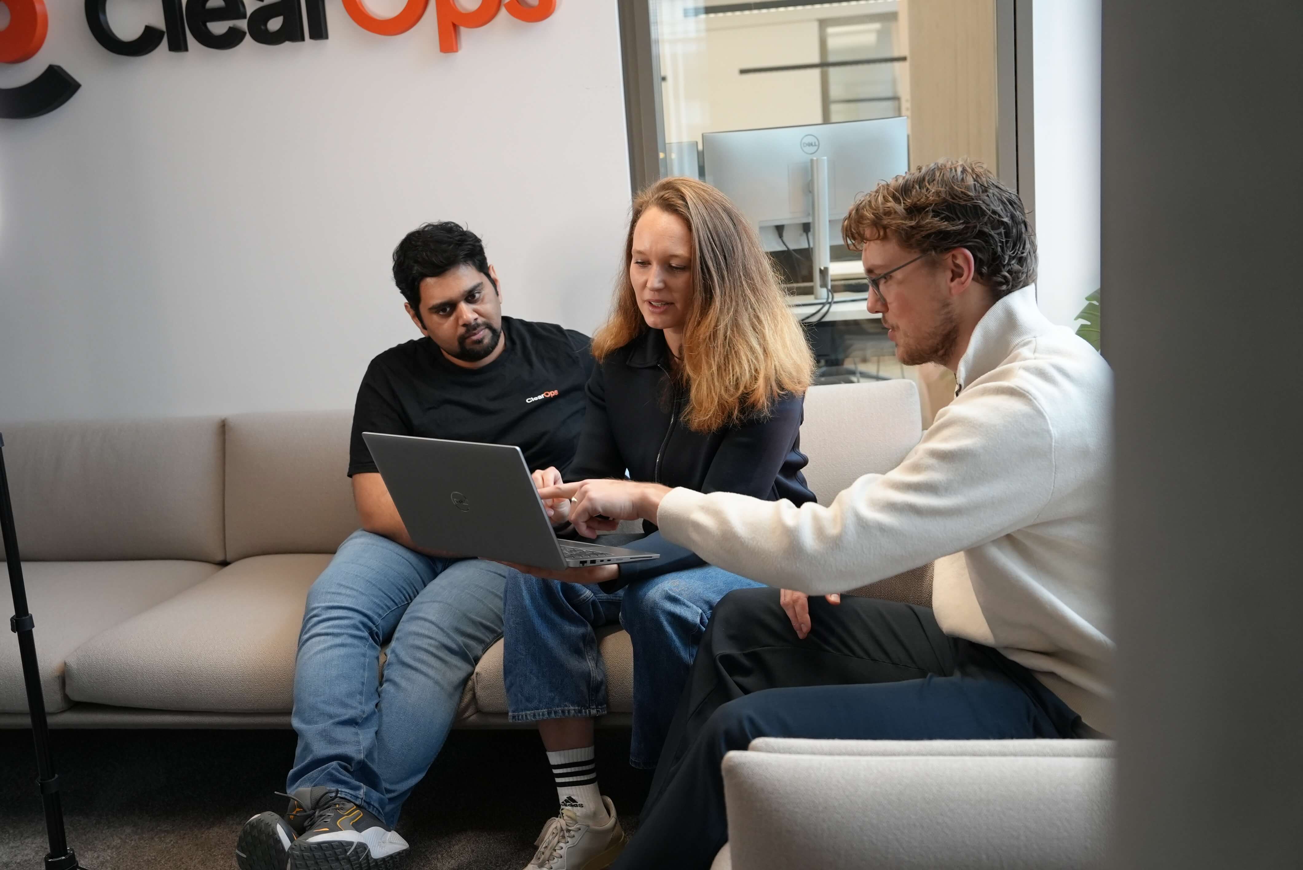 Hannah, Jannik, and Nikhil from ClearOps